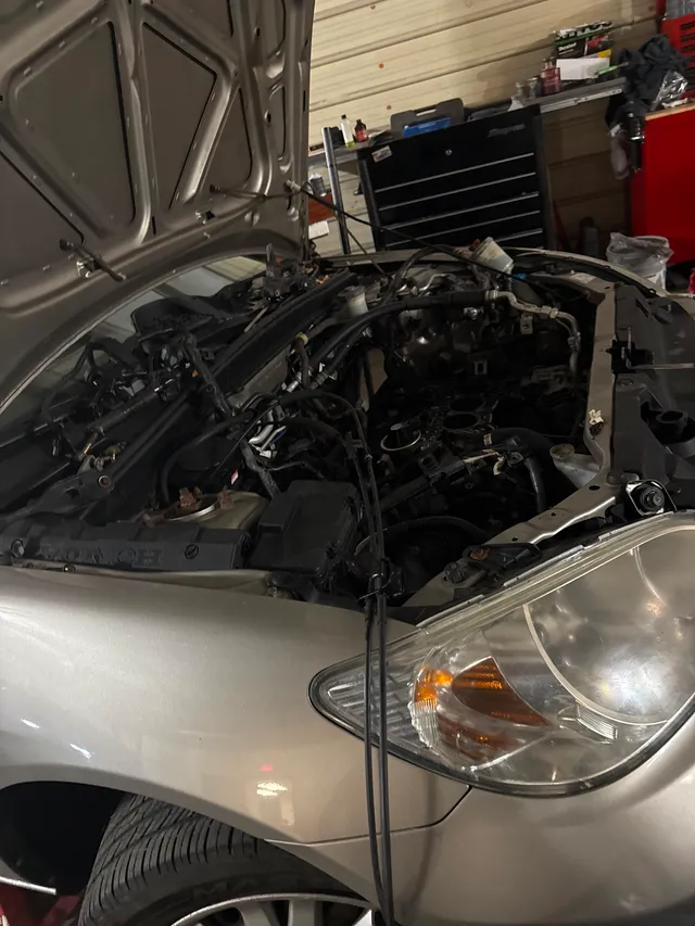Silver sedan — other progress — Stop N Go auto body & paint, Stone Mountain GA