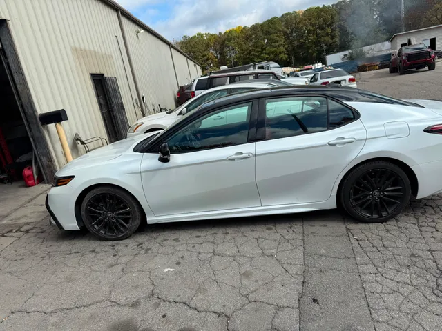 White sedan — ceramic after — Stop N Go auto body & paint, Stone Mountain GA